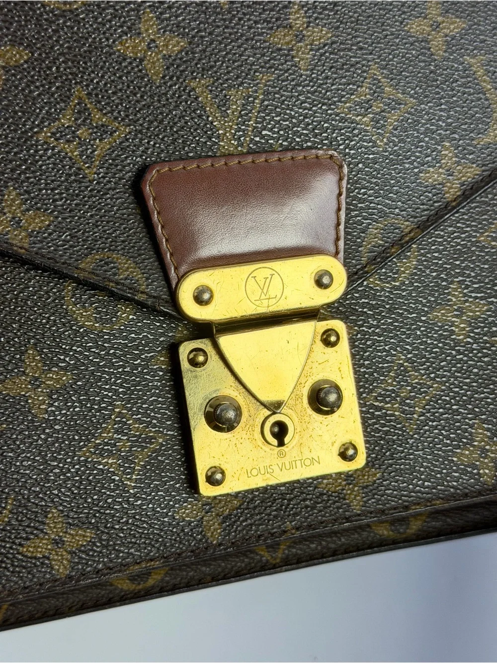 Vintage Louis Vuitton Monceau 28 Monogram Canvas Handbag